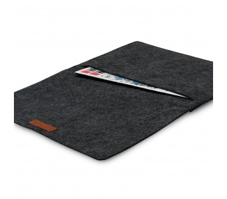 Pouzdro na notebook Kanvasa 13" - antracit/hnědá