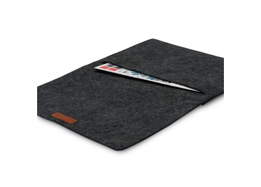 Pouzdro na notebook Kanvasa 13" - antracit/hnědá