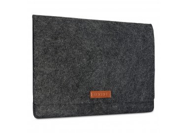 Pouzdro na notebook Kanvasa 13" - antracit/hnědá