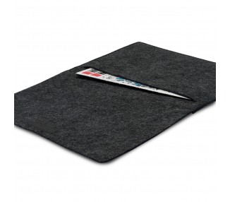 Pouzdro na notebook Kanvasa 12" - antracit/hnědá