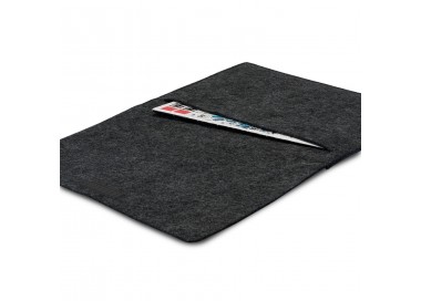 Pouzdro na notebook Kanvasa 12" - antracit/hnědá