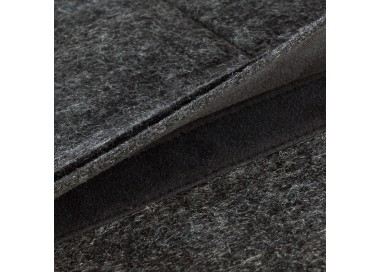 Pouzdro na notebook Kanvasa 12" - antracit/hnědá