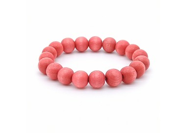 Korálkový náramek dívčí - lososově růžový
