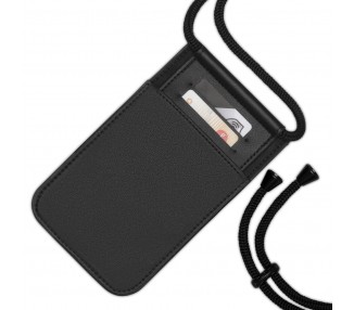 Crossbody kabelka na mobil Amelie Expatrié - černá