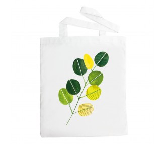 Látková taška - Listy zelené