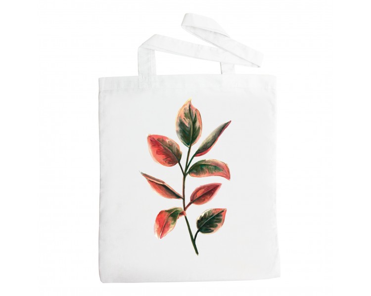 Látková taška - Listy růžové