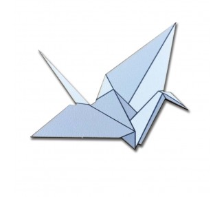 Brož jeřáb origami