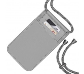 Crossbody kabelka na mobil Amelie Expatrié - šedá
