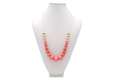 Korále Polo dřevěné – růžové