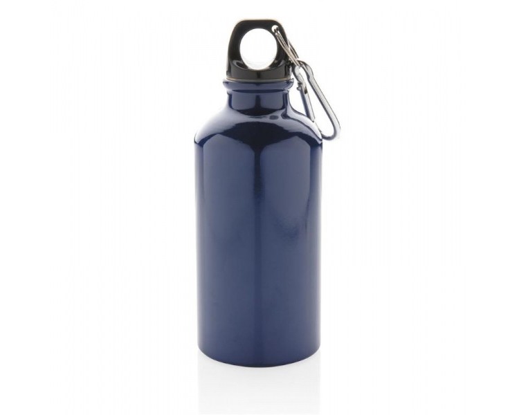Outdoorová láhev s karabinou 400 ml - modrá