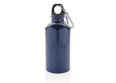 Outdoorová láhev s karabinou 400 ml - modrá