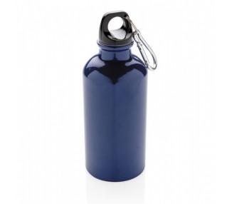 Outdoorová láhev s karabinou 400 ml - modrá