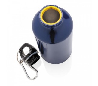 Outdoorová láhev s karabinou 400 ml - modrá