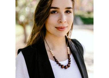 Korále Polo dřevěné – růžové